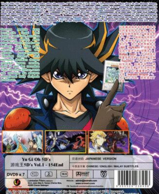 DVD ANIME YU GI OH! 5D'S VOL.1-154 END ENGLISH S0UBTITLE+REGION