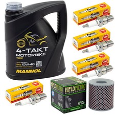 Inspektion Set für Kawasaki Z 1000 A MK2 ST Z1R 1977-83 Öl 4L Ölfilter Zündkerze