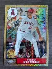 2022 Topps Silver Pack Reid Detmers T87C-61 1987 RC Mojo Chrome Refractor Rookie