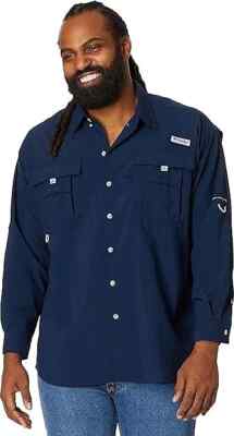 Chemise Columbia PFG Femme 3X Bleu - Manches Longues Boutonnée - Pêche Outdoor
