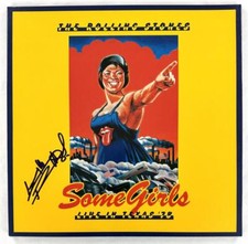 Keith Richards The Rolling Stones Signed Autograph Album Record - Some Girls BAS