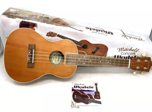 Mitchell MU40C Concert Ukulele Natural 24" With Original Box
