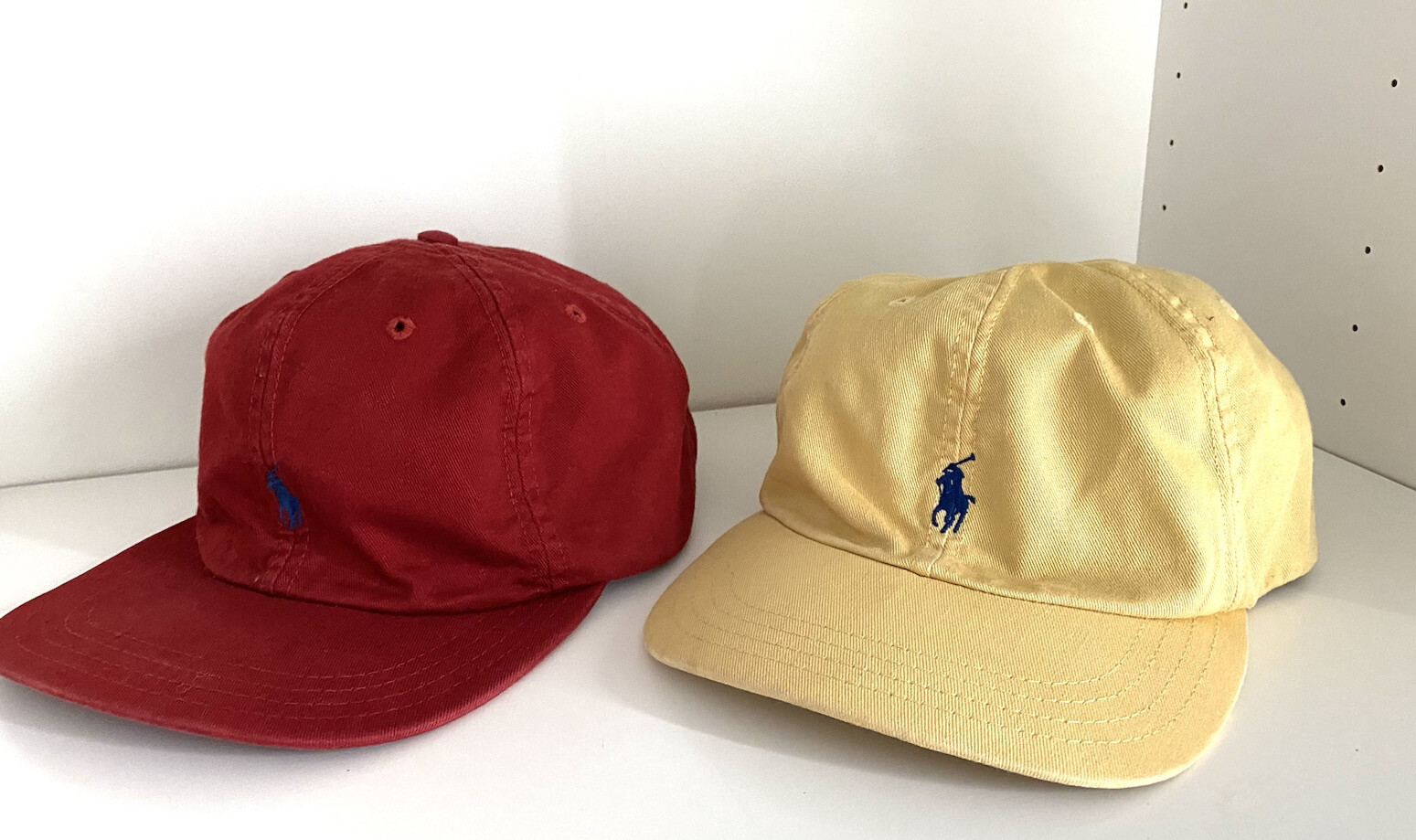 Cappelli da baseball vintage polo Ralph Lauren pony regolabile giallo marrone