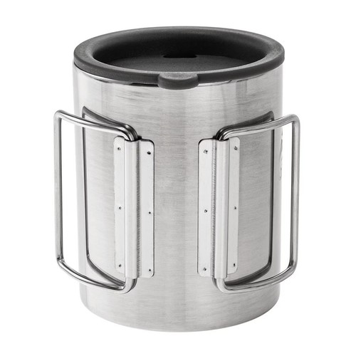 Lightweight Helikon-Tex Thermo Cup Mug 250ml With Lid Hiking Folding Handles - Picture 5 of 6