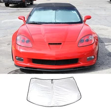 For Corvette C6 05-13 Foldable Windshield Sun Shade Anti-UV Sun Shade Sun Visor