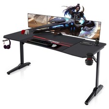 Gaming Tisch Computertisch Gamingdesk Getränkehalter Headsethalter 160x60cm