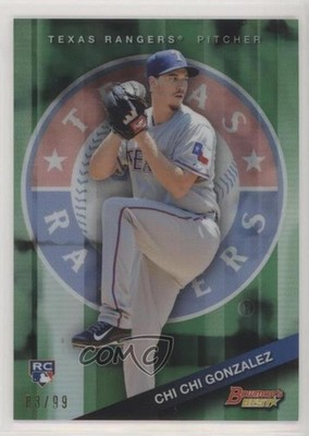 2015 Bowman's Best Green Refractor 83/99 Chi Chi Gonzalez #4 Rookie RC 0c2