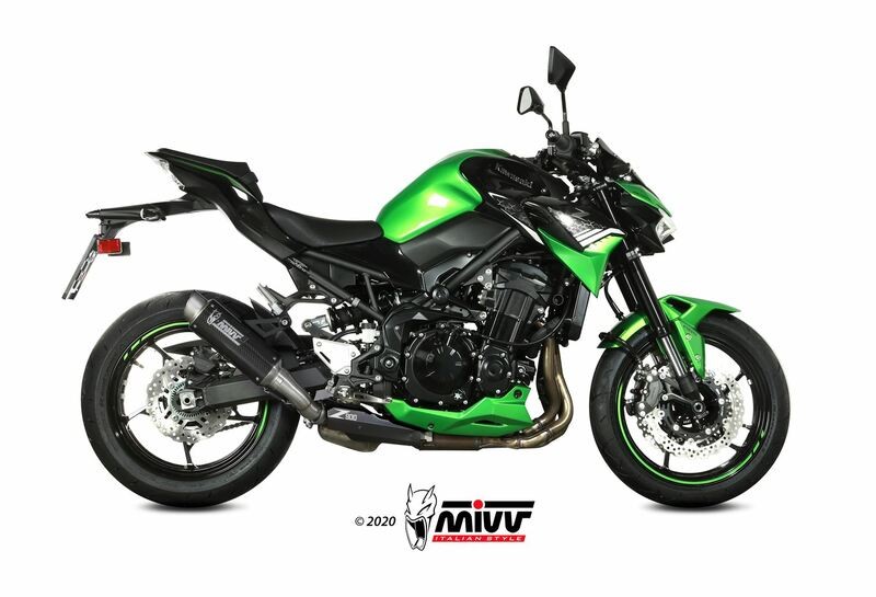 Silencieux MIVV GP Pro carbone pour Kawasaki Z900 avec casquette en acier inoxydable