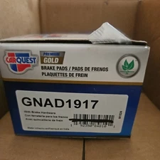 Disc Brake Pad Set-Premium Gold Ceramic Front Brake Pads CARQUEST GNAD1917