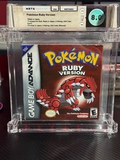 Pokemon Ruby Version Gameboy Advance Complete in Box CIB WATA 8.0 Graded Game
