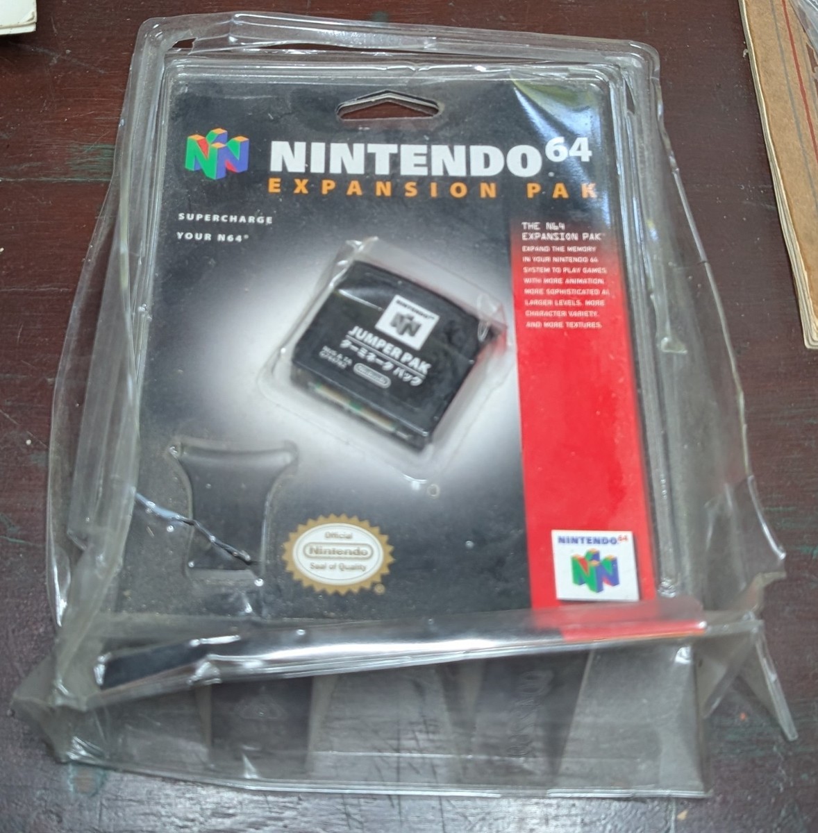 N64 Nintendo 64 Expansion PAK, Jumper pak, Damaged Packaging, No