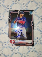 Ryan Jeffers Signed Bowman Chrome Rookie Card Auto Minnesota Twins. rookie card picture