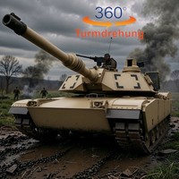 Rc Panzer Us Abrams M1A2 Pro 1:16 V7.0 Metallketten Metallfahrwerk + 360° Turm