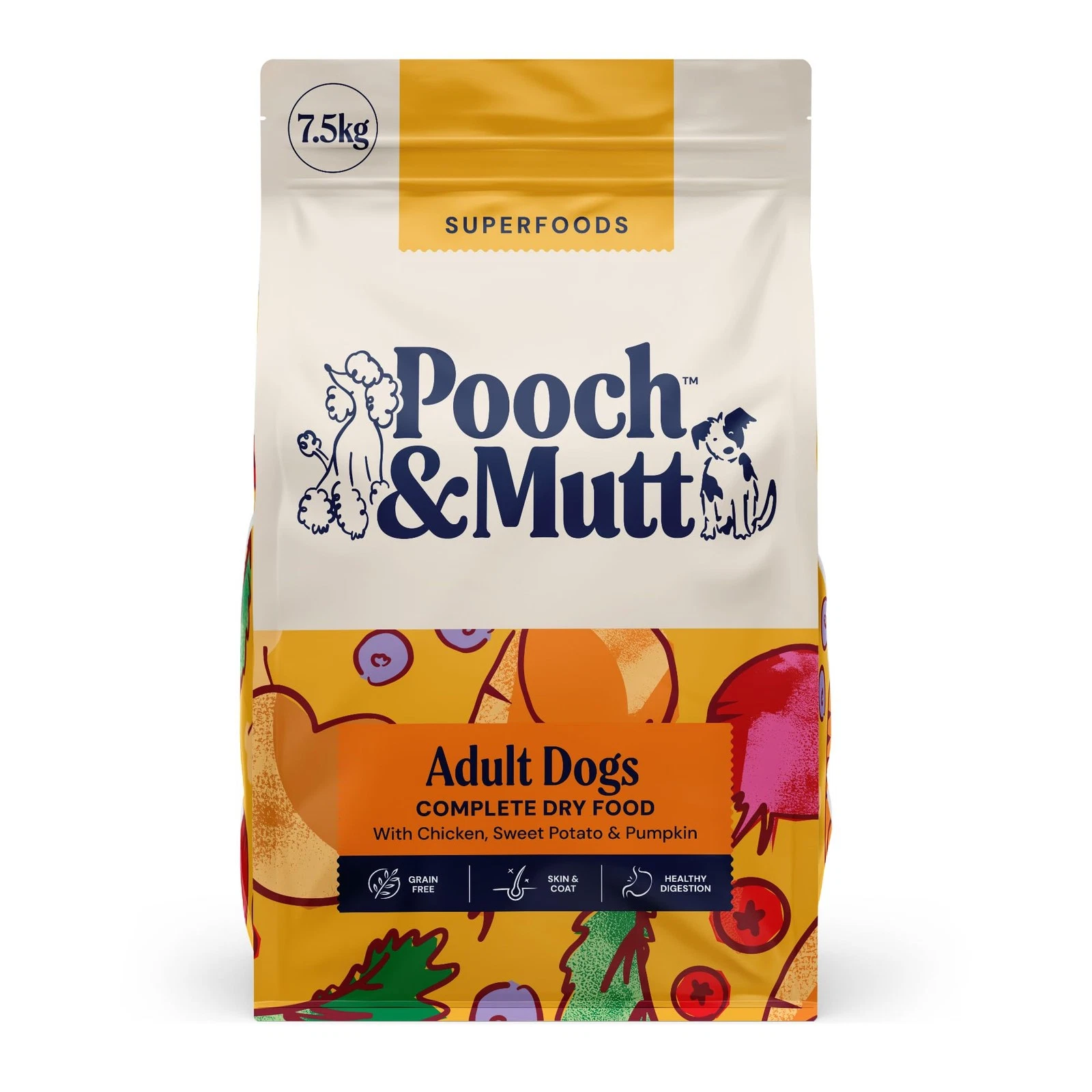 Pooch & Mutt Adult Superfood Complete Dry Dog Food Grain Free (Regular Sized