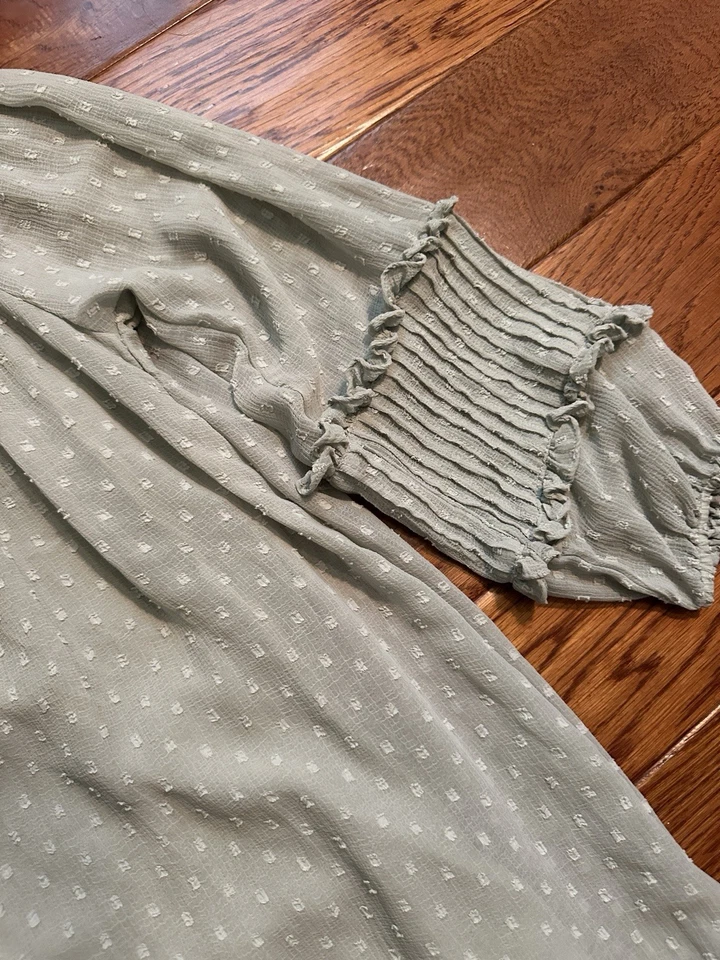 Vestido manga larga Zara niñas talla 13-14 jade Foto 3 de 4