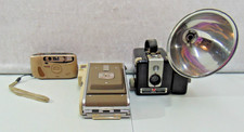 Vintage 3 Camera Lot Brownie Hawkeye, Kodak KD40, Polaroid Land Camera Model 80B