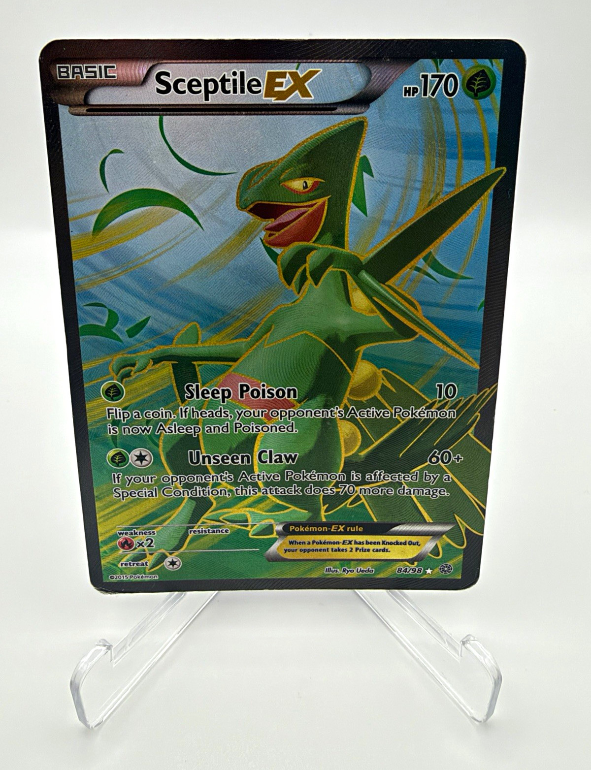 Sceptile EX 84/98 Ancient Origins Ultra Rare Full Art Holo - HP/DMG