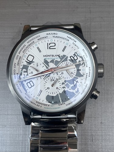 Montblanc Timewalker Hemispheres Edelstahl Uhr Special Edition