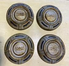 1967-1977 Ford F-250 F-350 34 Ton 12 Inch Dog Dish Hubcaps Oem - Lot Of 4