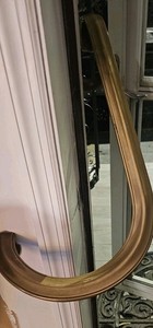 One Piece Solid Brass 1 Or 2  Step Handrail With Curve,