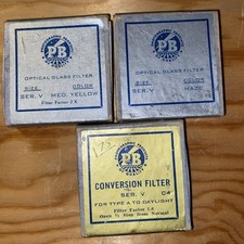 Ponder Best Optical Glass Photographic Filter Lot Of 3