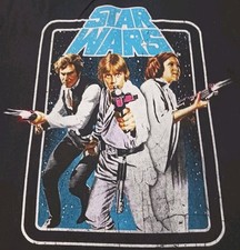 Star Wars Characters Tshirt Mens XL Han Solo, Luke Skywalker, Princess Leia