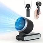 Mini Portable Rechargeable Handheld/Neck Fan/Desktop, Digital Display, 5-Speed
