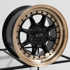 Xxr 002.5 15x8 4x1004x114.3 20 Flat Black Bronze Lip Wheels4 73.1 15 Inch Ri
