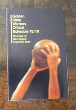 1978-79 NBA GOLDEN STATE WARRIORS BASKETBALL SCHEDULE - SAN MIGUEL BEER - MAY234