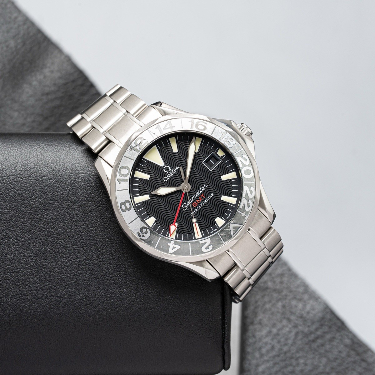 Omega Seamaster GMT 50th Anniversary Steel Black Dial Mens Watch