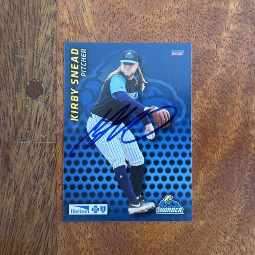 Kirby Snead Autographed 2021 Choice Signed Card #21 - Trenton Thunder