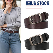 Women's Reversible Leather Belts for Jeans Pants Dresses with Fashion Top USA