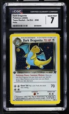 CGC 7 Dark Dragonite 5/82 Team Rocket 1st Edition Holo Pokemon Card