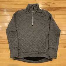 EUC Women s lululemon Gray Quilted Half-zip Pullover Fleece Sweatshirt Size 6