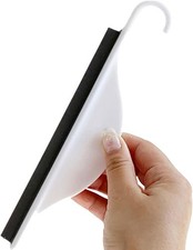 Tiny Bathroom Shower Mirror Squeegee with Hanging Hook, Silicone Mini Kitchen