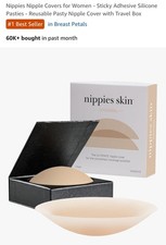 Nippies Skin Original-A-C cup-Adhesive-Creme Color-NEW IN ORIGINAL BOX