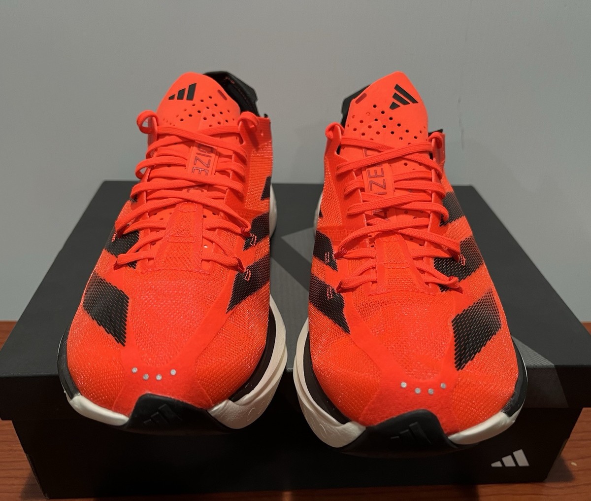 Adidas Adizero Adios Pro 3 Men Size 12 Scarlet Black Red