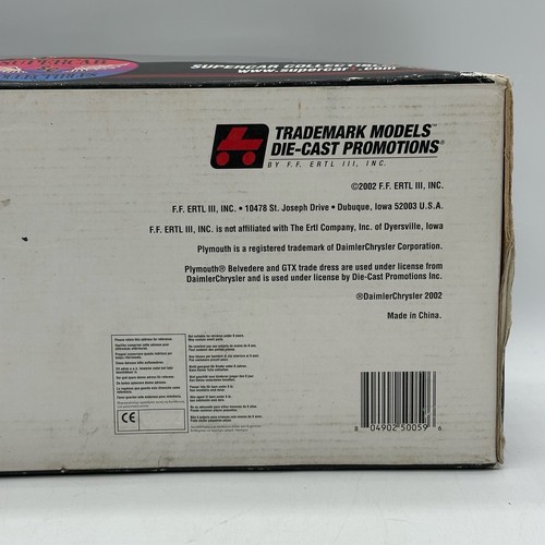 2002 ERTL 50059 Supercar Collectibles 1967 SuperStreet GTX argento 1:18 pressofuso - Foto 12 di 22