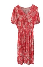 Hush Pip Size 6 Coral Red Floral Dress Worn Twice Pristine Condition
