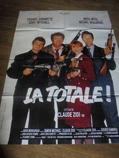 Vintage Grande affiche cinéma film La Totale 1991