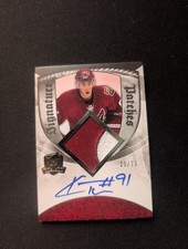 2008-09 The Cup Signature Patches Rookie Patch Auto Kyle Turris AUTO /75 2CLRS