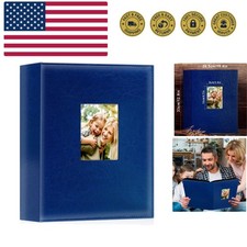Photo Album 4x6 400 Pockets, Leather Photo Albums Holds 400 Vertical Pictures...