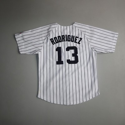 Vintage NY Yankees Jersey A-Rod Alex Rodriguez Russell Youth Medium 10 12