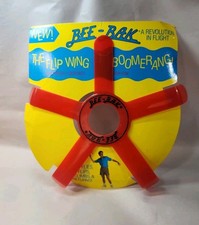 Bee Bak Flip Wing Boomerang Frisbee 1980s-1970s By Allied Toy Nos Orange Bee Bak Flip Wing Boomerang Frisbee 1980s-1970s By Allied Toy Nos Orange