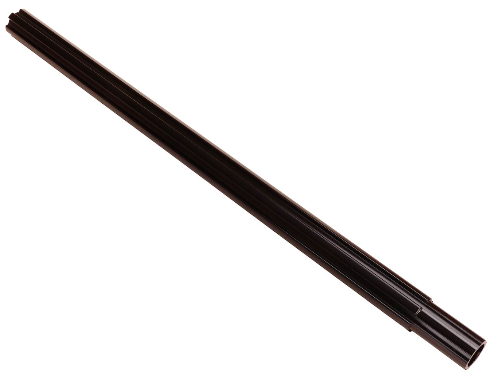 Fluted aluminum alloy bicycle seat post 25.4mm (1") 450mm - BLACK