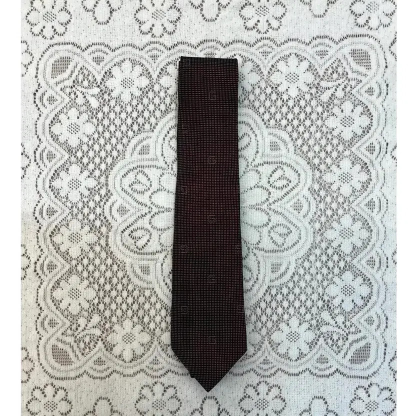 Gucci Dot Burgundy Tie #csz3131 thumbnail 6