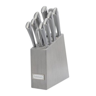 Cuisinart Stainless Steel Knife Cutlery Block Set Gray Classic 11pc Color Soft