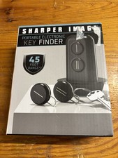SHARPER IMAGE Portable Electronic Key Finder - 2 FOBS NEW OPEN BOX