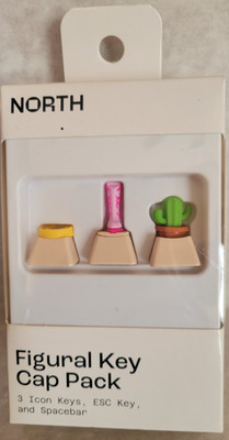 North Figural Cap Pack Cactus Boot  Horseshoe Arrow Keys and Spacebar New