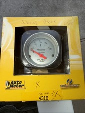 Autometer Ultra-lite Electrical Fuel Level Gauge 2 116 Dia Silver Face 4316